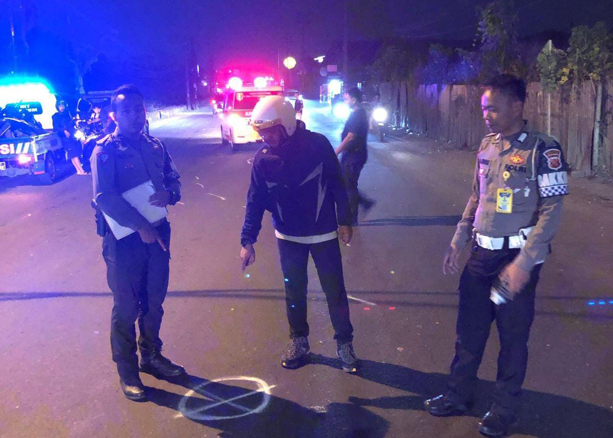 TKP kecelakaan maut di Jonggol, Bogor