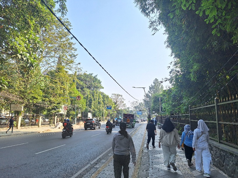 Jalur pedestrian SSA, dekat Istana Bogor