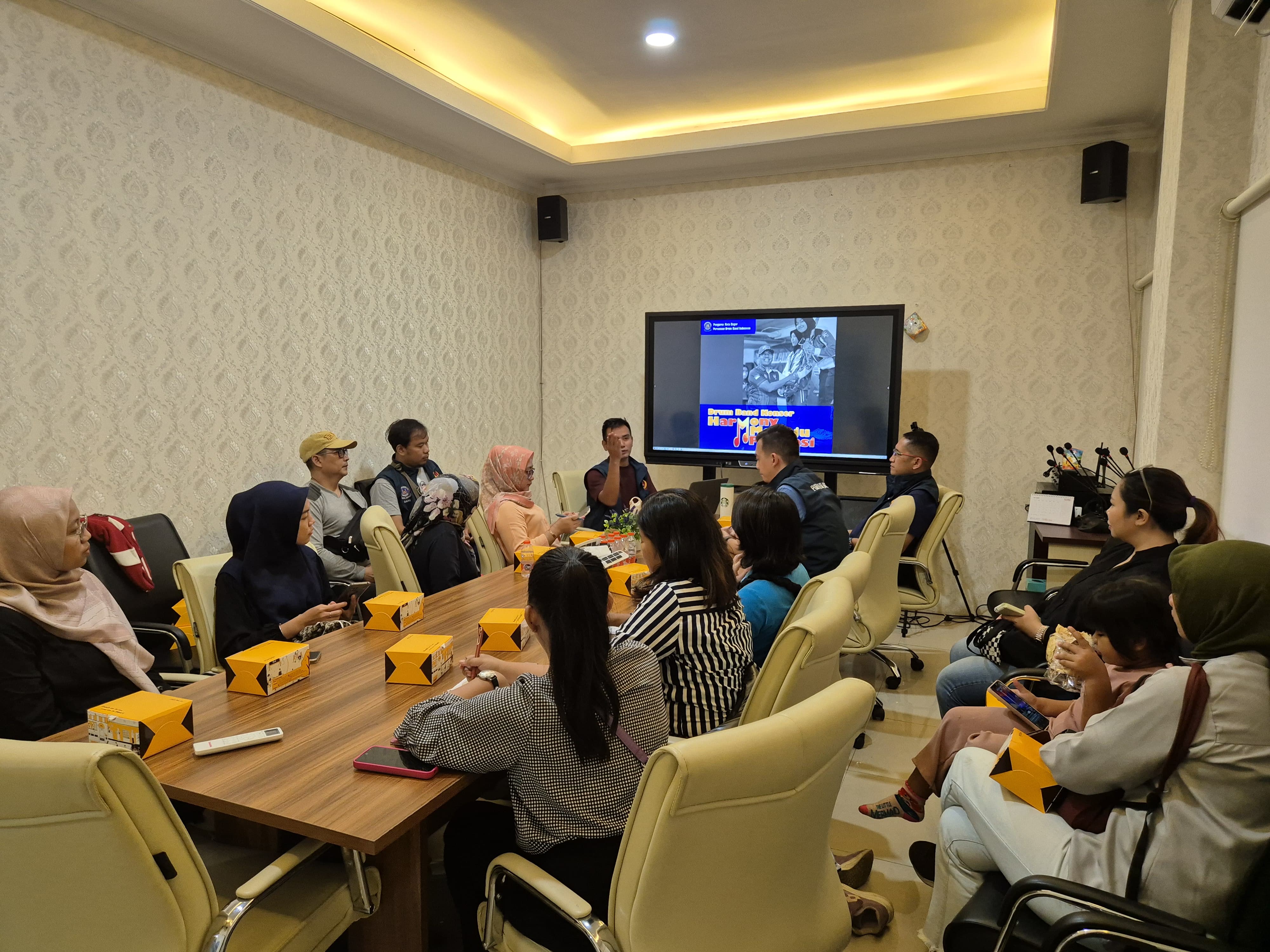 Technical meeting peserta Konser Bersama Drum Band : Harmoni Menuju Prestasi di gedung BKAD Kota Bogor, belum lama ini. (IST)