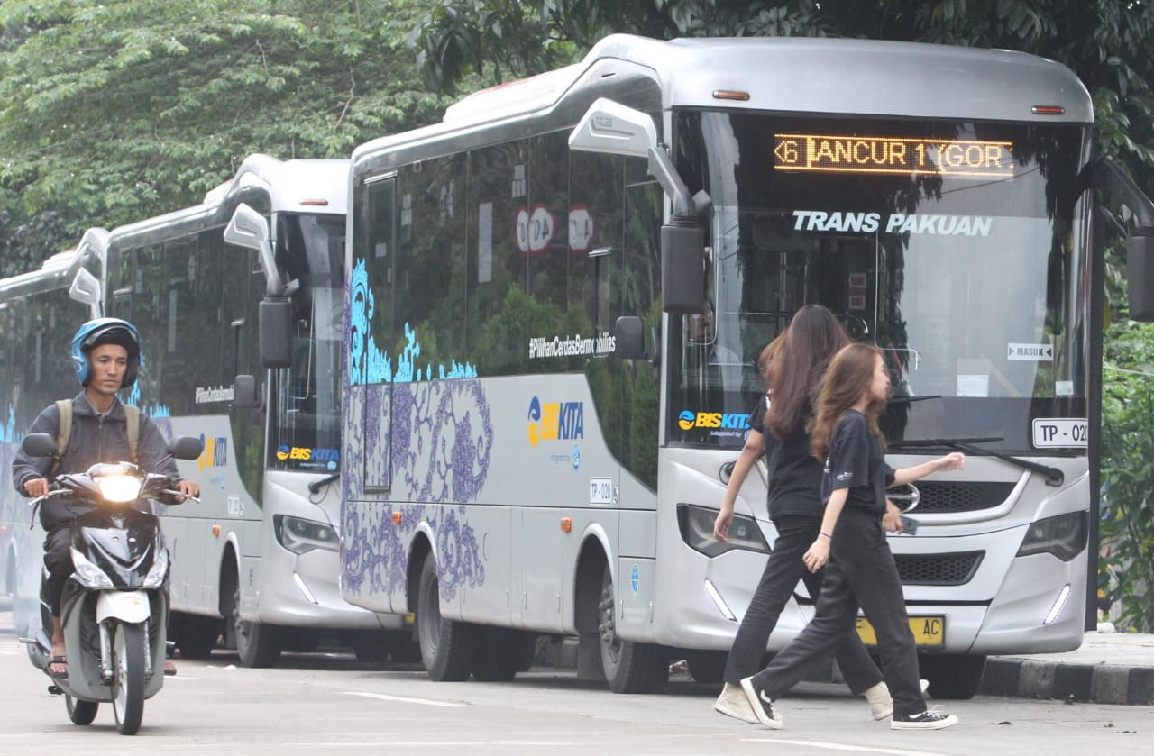 Sejumlah armada BisKita Trans Pakuan, Kota Bogor.