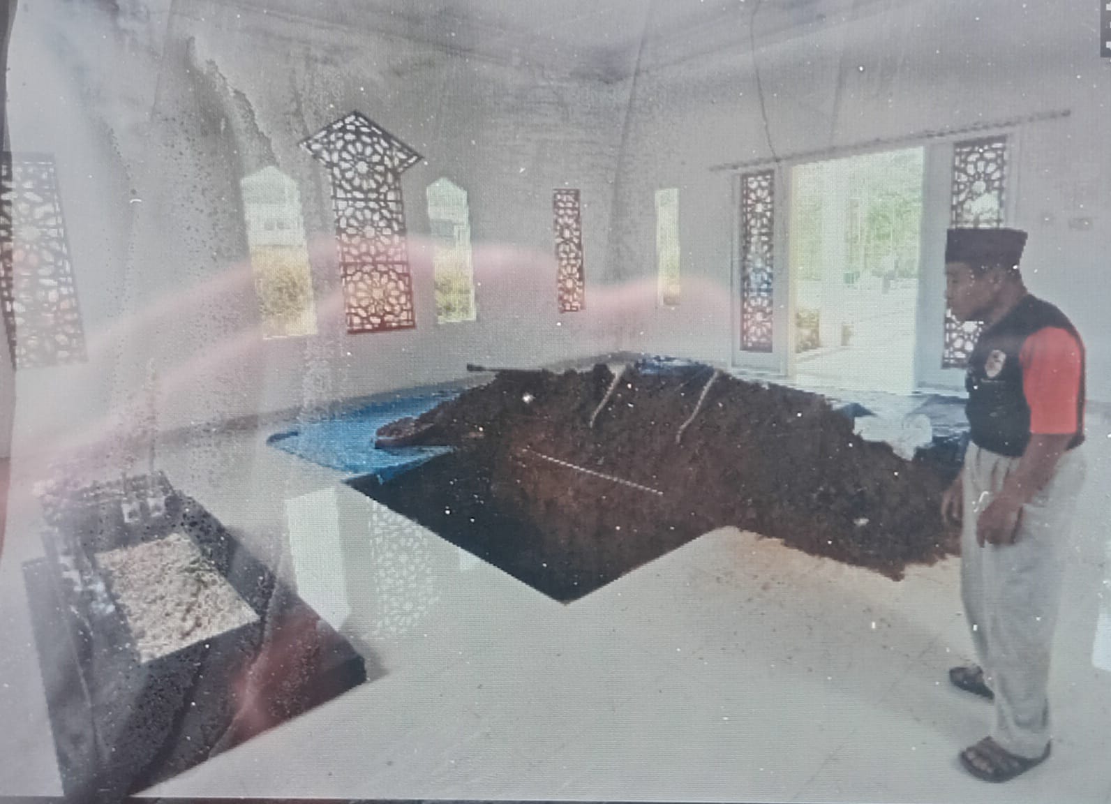 Lokasi pemakaman Mantan Wapres Hamzah Haz di Kampung Jogjogan, Kecamatan Cisarua, Kabupaten Bogor, Jawa Barat, Rabu (24/7/2024).