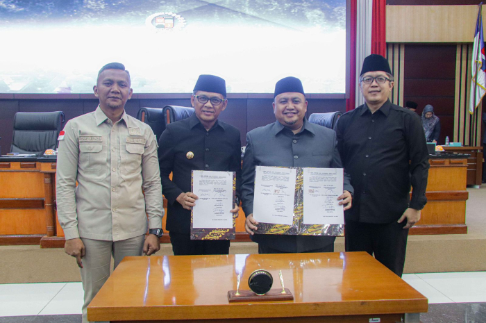 Rapat Paripurna di Gedung DPRD Kota Bogor pada Senin (22/7/2024).