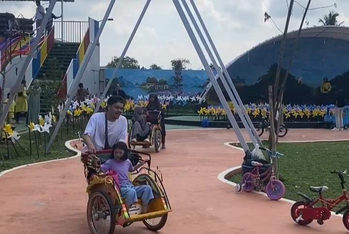 Tifanice Park Ocean yang berlokasi di Jl Veteran Sawah Lega, Desa Mangkalaya, Kecamatan Cisaat, Kabupaten Sukabumi, Jawa Barat.