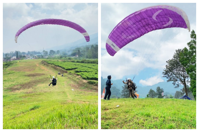 Club Paralayang Merapi di Jl. Raya Puncak KM 91, Kecamatan Cisarua, Kabupaten Bogor, Jawa Barat.