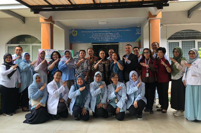 RSUD Cibinong usai menjalani verfikasi lapangan mengenai status Rumah Sakit pendidikan utama.