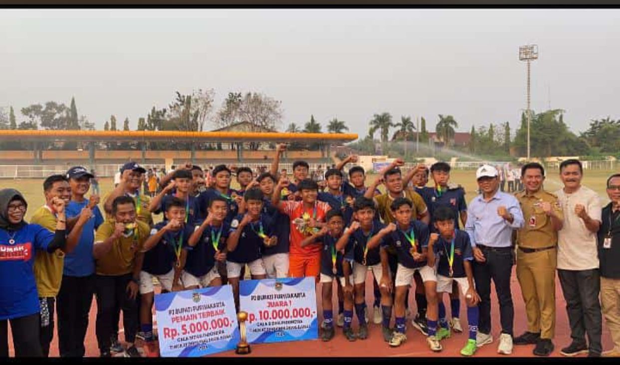 Kota Bogor meraih gelar juara usai di laga final menundukkan Kota Bandung melalui adu penalti yang berlangsung dari Stadion Purnawarman, Kabupaten Purwakarta, Selasa (30/7). (IST)
