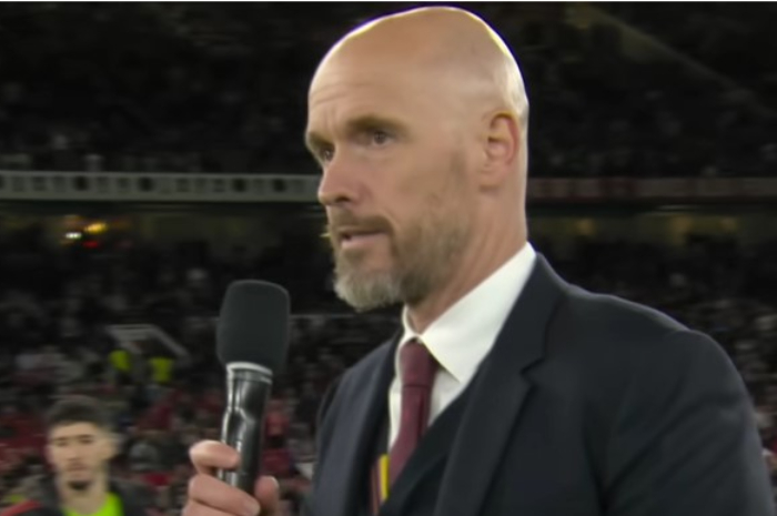Pelatih Manchester United, Erik ten Hag.