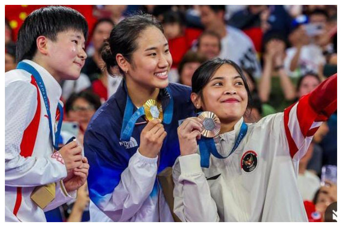 ILUSTRASI: Atlet bulutangkis Indonesia, Gregoria Mariska Tunjung meraih perunggu Olimpiade Paris 2024.