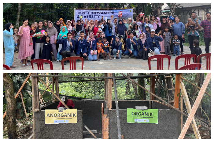 Mahasiswa IPB saat melakukan KKN-T di Desa Tamansari, Kecamatan Tamansari, Kabupaten Bogor.
