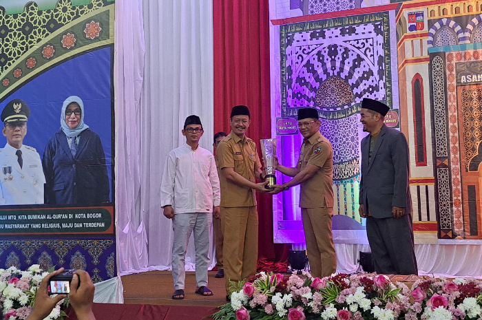 Pembukaan MTQ Tingkat Kota Bogor ke-43 di Gedung Pusat Pengembangan Islam Bogor (PPIB), Kecamatan Bogor Timur, Senin (12/8/2024).