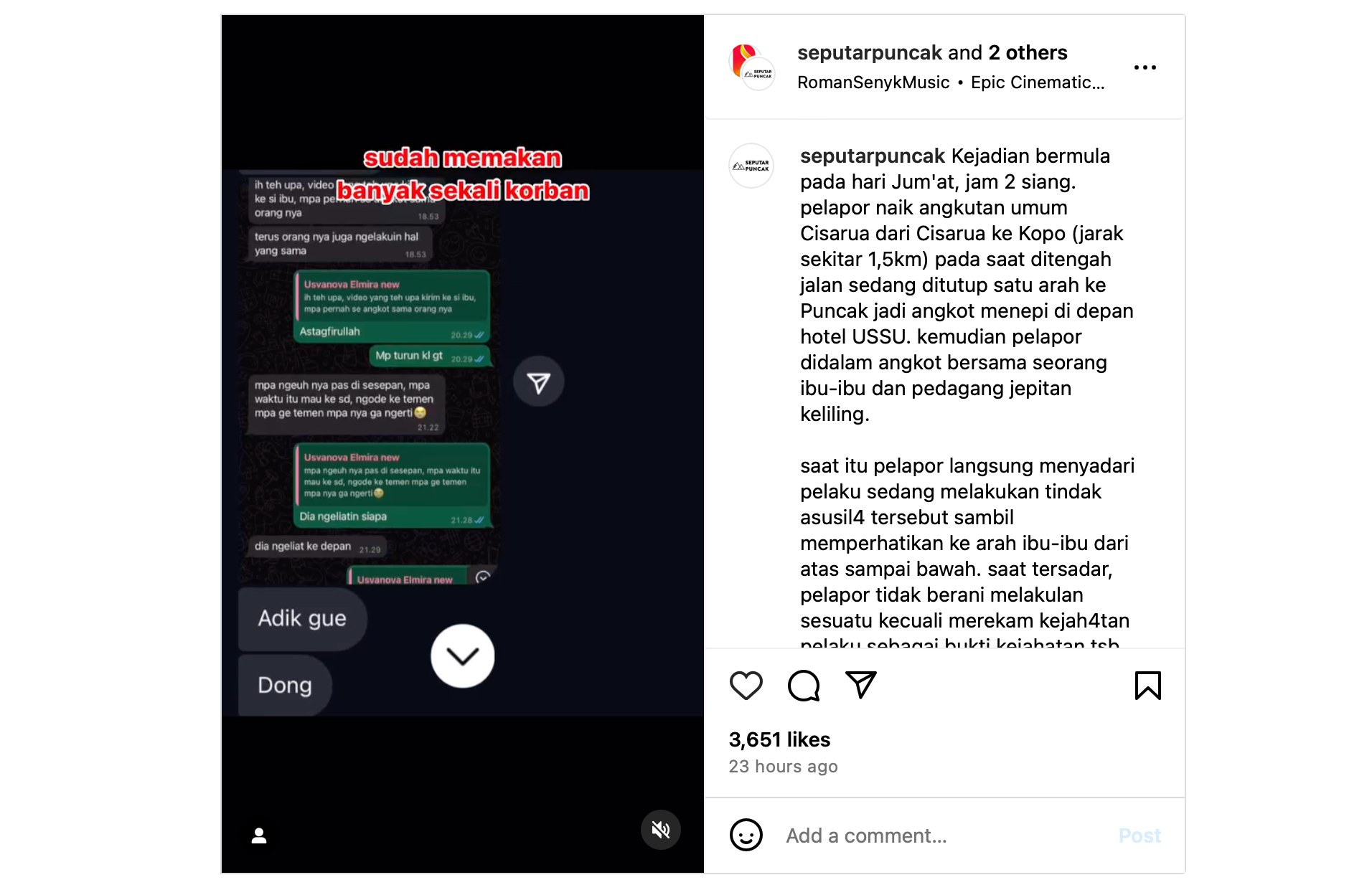 Viral aksi penjual aksesoris keliling berbuat tak pantas&nbsp;di angkot Cisarua Bogor di sosial media.