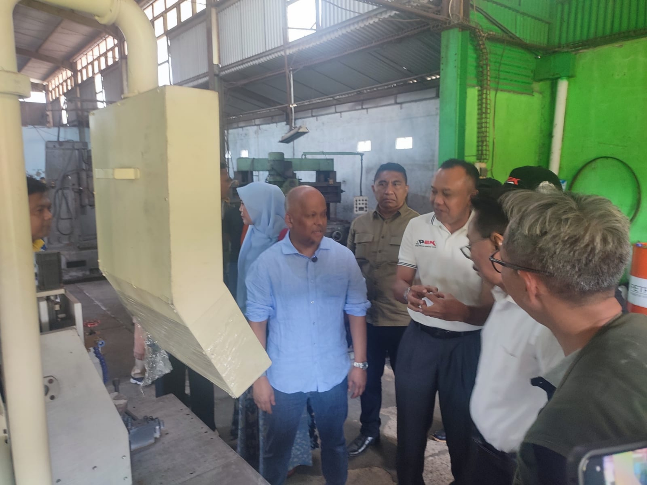 Bakal calon Gubernur Jawa Barat Ilham Akbar Habibie (IAH) kunjungi PT. Ciptaunggul Karya Abadi, Karawang.