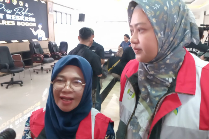 Asisten Deputi Pelayanan Perempuan Korban Kekerasan KemenPPA Rahmawati ketika menghadiri gelar perkara KDRT di Aula Polres Bogor, Kamis (15/8/2024).