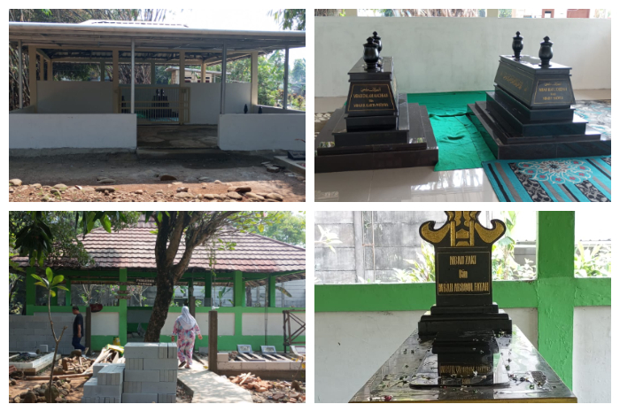 Kompleks pemakaman Mbah Zaki bin Mbah Abdul Fatah atau Pangeran Shoheh, Mbah Dalam Machsan Bin Mbah R. Karta Widjaya dan Mbah Ratu Djidah binti Mbah P. Shoheh di Desa Karang Asem Timur, Citeureup.