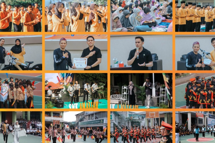 Suasana kegiatan MPLS tahun ajaran 2024-2025 di SMK Amaliah