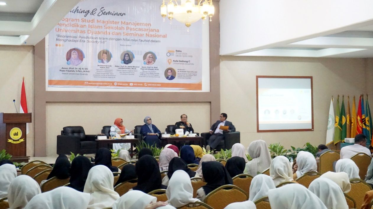 Resmi Launching Program Studi Magister Manajemen Pendidikan Islam, UNIDA Gelar Seminar Nasional Reorientasi Pendidikan Islam di Era Society 5.0