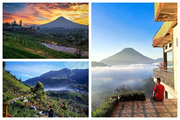 Gardu Pandang Tieng, alamat lengkapnya berada di Jalan Dieng, Desa Tieng, Kecamatan Kejajar, Kabupaten Wonosobo, Jawa Tengah.