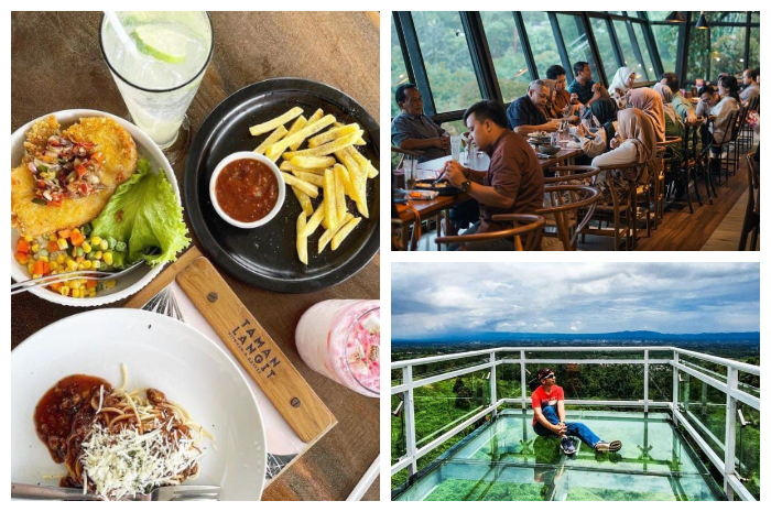 Taman Langit, cafe populer outdoor di kawasan wisata Baturadeng, Kabupaten Purwokerto, Jawa Tengah.