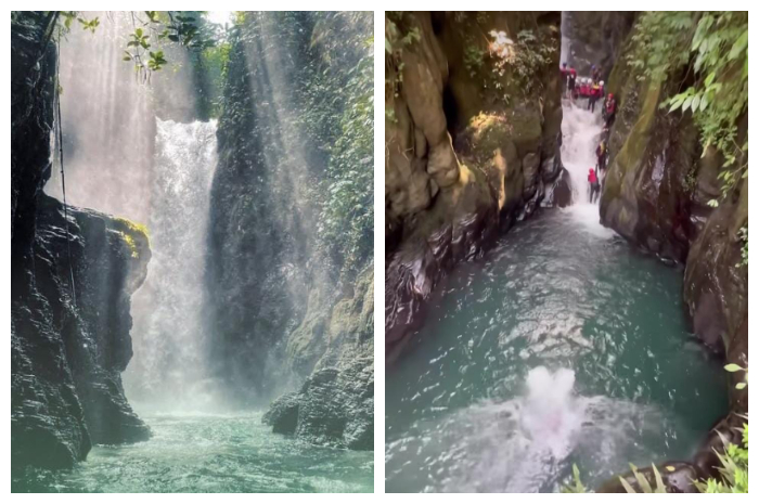 Curug Naga, yang terletak di Kampung Citamiang, Desa Megamendung, Kecamatan Megamendung, Kabupaten Bogor.