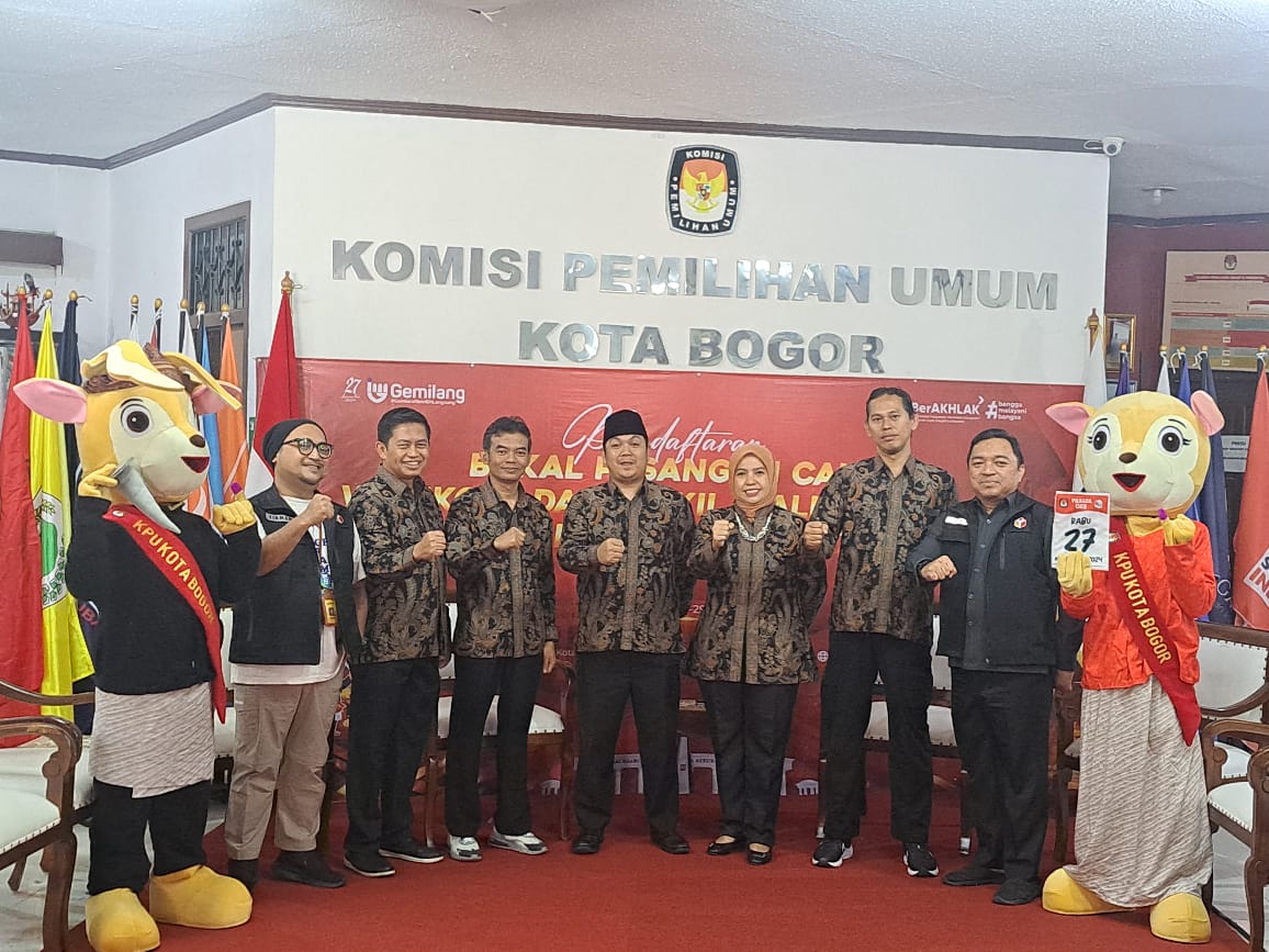 Pembukaan Pendaftaran Pasangan Calon Wali Kota dan Wakil Wali Kota Bogor pada Pilkada Serentak oleh KPU Kota Bogor.