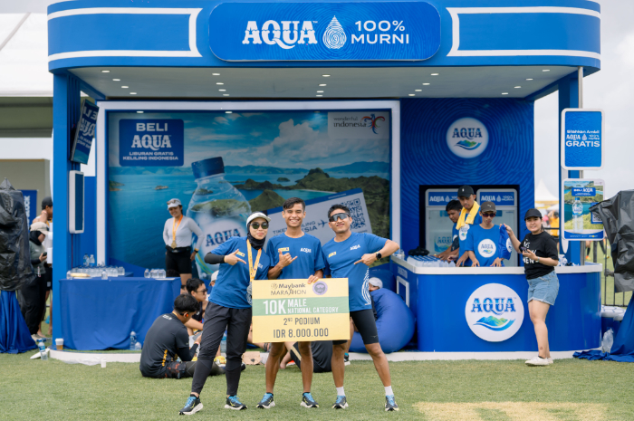 Maybank Marathon 2024. AQUA menjadi salah satu sponsor utamanya.