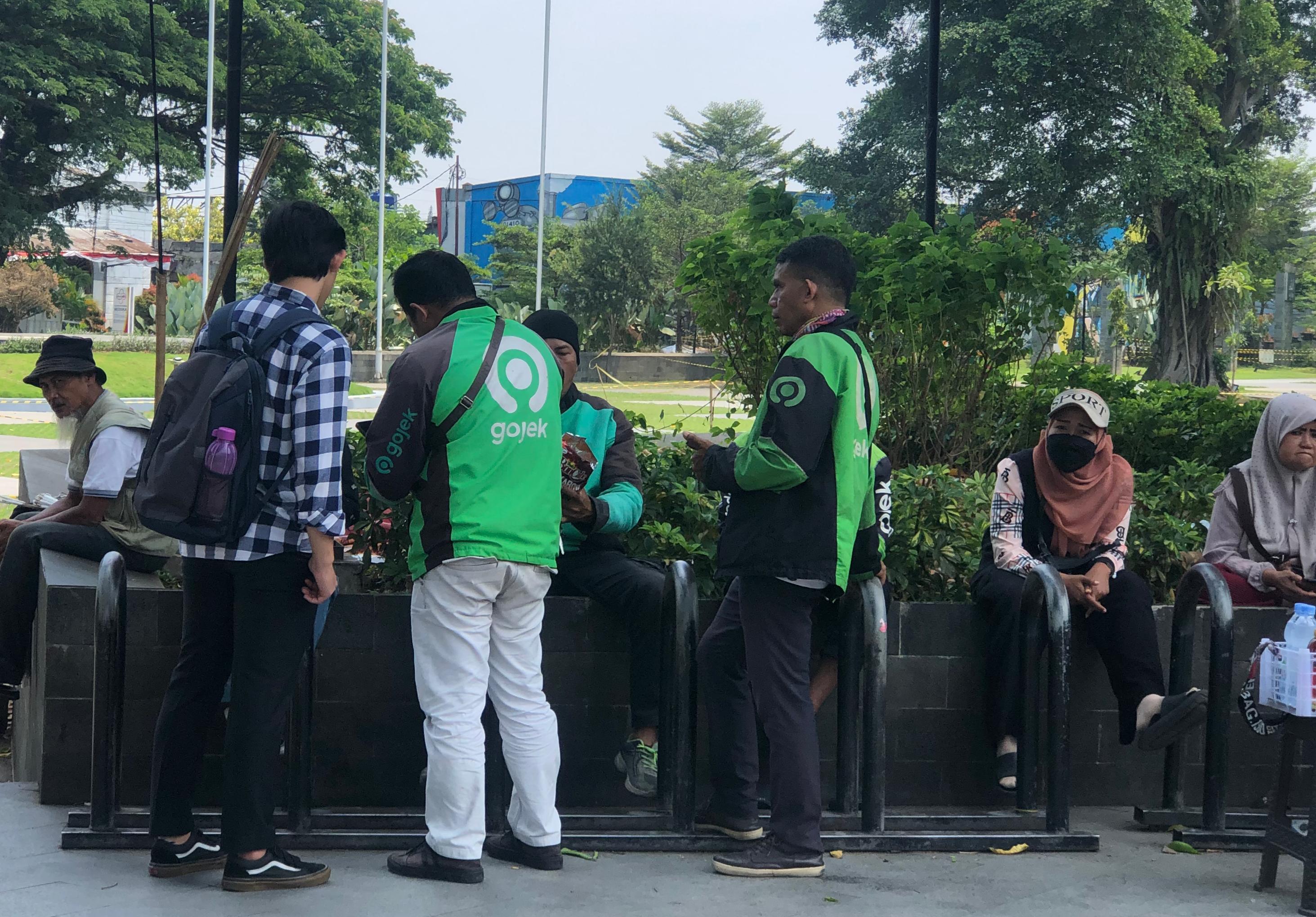 Sejumlah driver ojol di Kota Bogor tak ikut aksi demonstrasi di Jakarta.