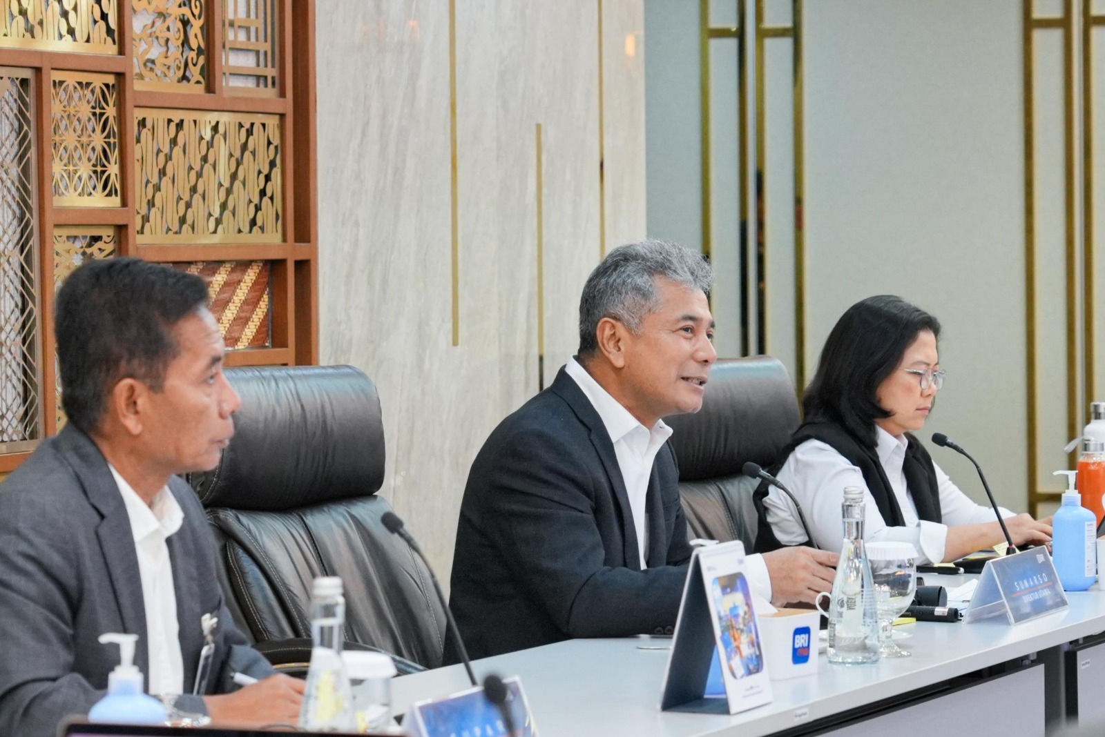 Direktur Utama BRI, Sunarso pada saat Public Expose Live 2024 di Jakarta.