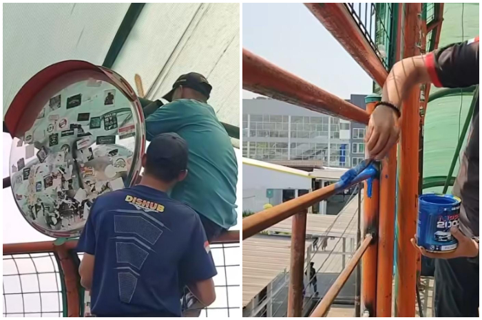 Penanganan kerusakan pada JPO Paledang.