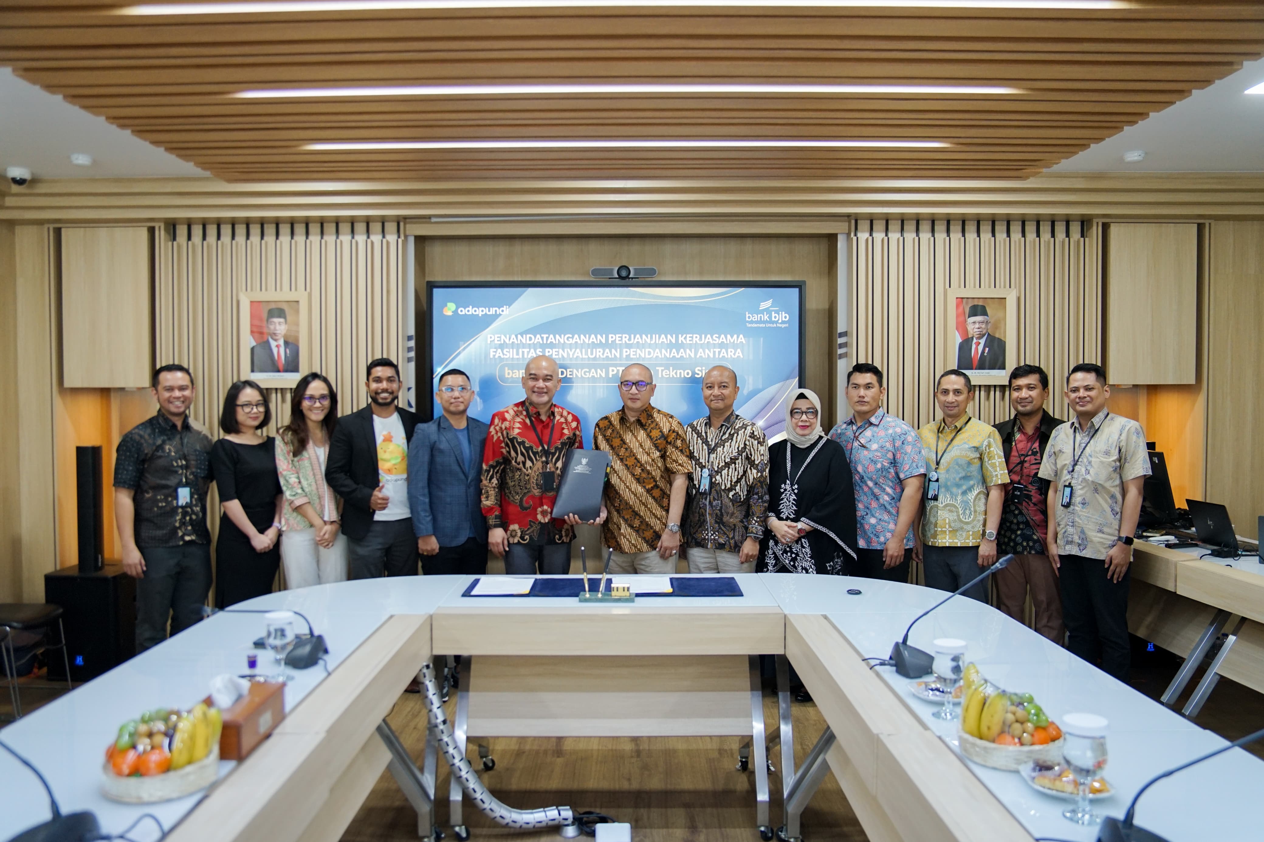 Penandatanganan Perjanjian Kerjasama Fasilitas Penyaluran Pembiayaan antara Bank BJB dan PT. Info Tekno Siaga, Kamis (29/8/2024).