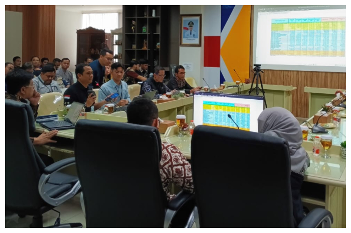 Rapat Persiapan Opsir di Kantor Bapenda Kota Bogor, untuk memaksinalkan penagihan pajak PBB.
