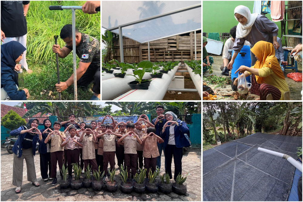 Implementasikan Circular Water System Untuk Desa Tanggap Iklim, Ini yang Dilakukan PPK Ormawa HMIT IPB University di Bogor