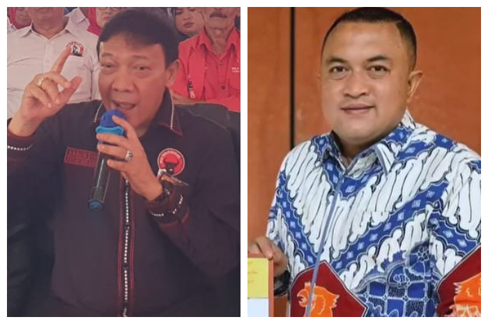 Dua Calon Bupati Bogor, Bayu Syahjohan dan Rudy Susmanto.