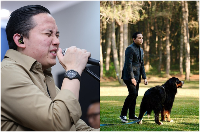 Sekretaris pribadi presiden terpilih, Rizky Irmansyah saat merilis lagu tentang persahabatan manusia dan hewan.