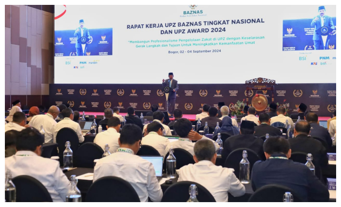 Baznas RI menggelar raker UPZ tingkat nasional 2024.