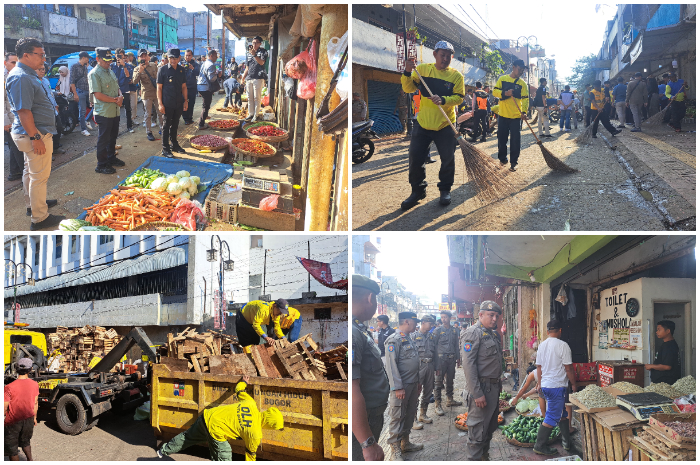 Penertiban dan pembersihan PKL di Jalan Pedati pada Selasa (3/9/2024) pagi.