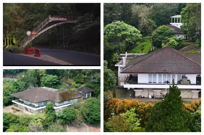 Kondisi bangunan Villa Soekarno yang terletak di kawasan Puncak, Kecamatan Cisarua, Kabupaten Bogor.