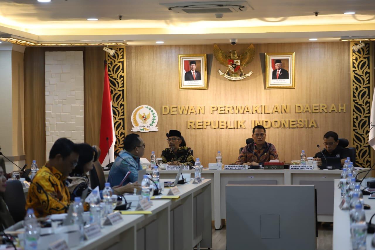 Perpustakaan Nasional Republik Indonesia (Perpusnas) melaksanakan rapat kerja dengan DPD RI. (IST)