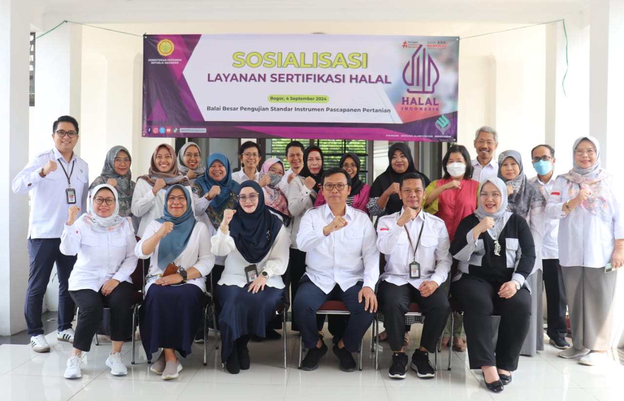 BSIP Pascapanen menggelar sosialisasi Lembaga Pemeriksa Halal di aula lt.2, Kota Bogor, Rabu (4/9).