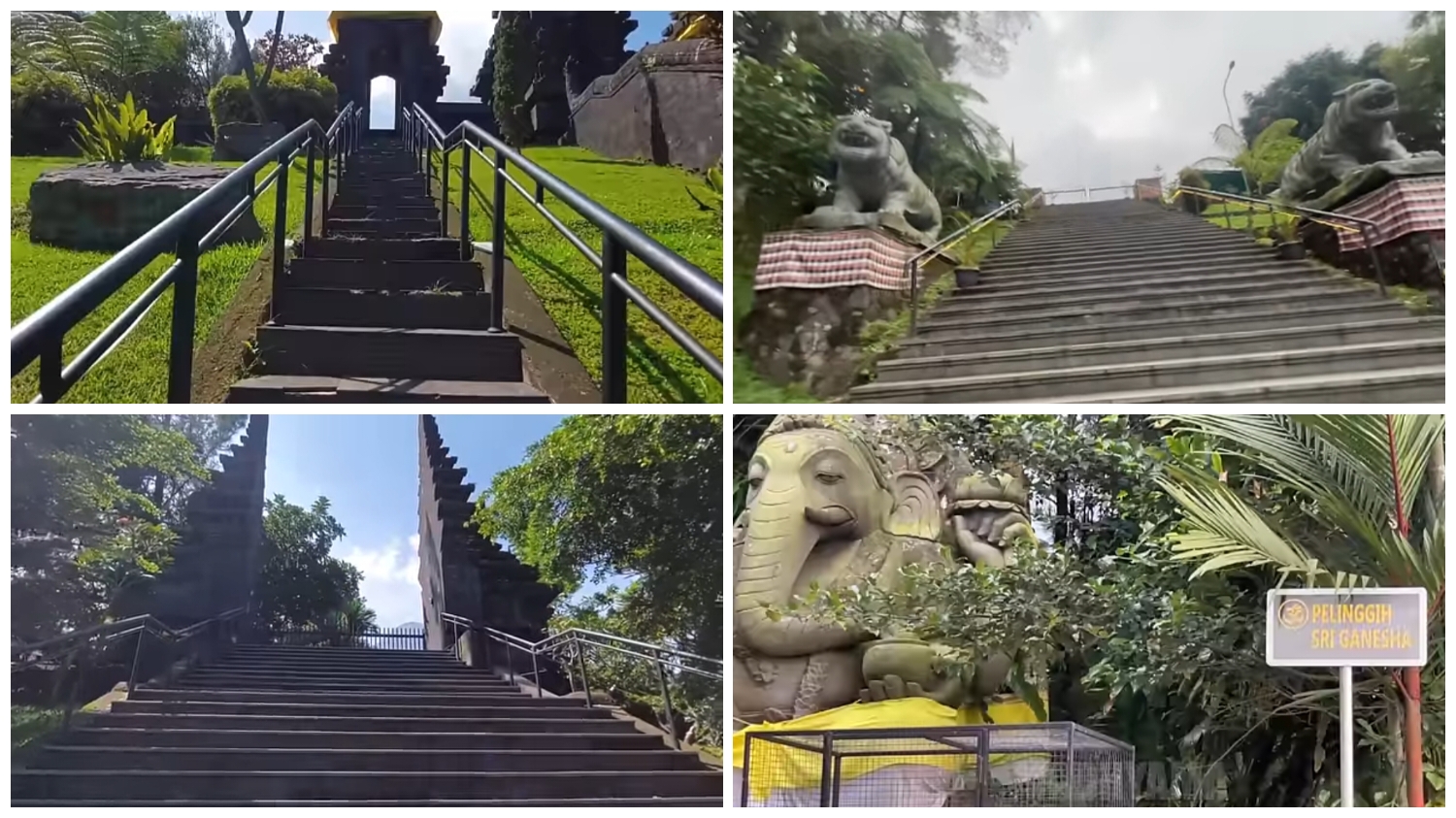 Pura Parahyangan Agung Jagatkarta, yang berlokasi di Desa Tamansari, Kecamatan Tamansari, Kabupaten Bogor, Jawa Barat 16610.