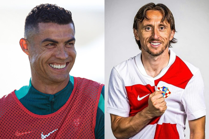 Cristiano Ronaldo dan Luka Modric.