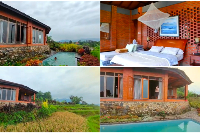 Villa Imah Picung di Pamijahan Bogor dengan suasana pedesaan yang asri menjadi area staycation paling mengasyikkan.