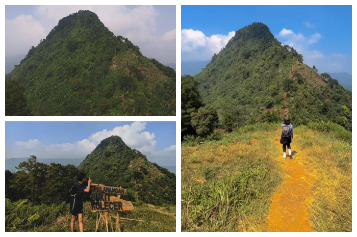 Puncak Gunung Butik yang berada di Kampung Cisoro, Desa Sukamulya, Kecamatan Sukamakmur, Kabupaten Bogor.