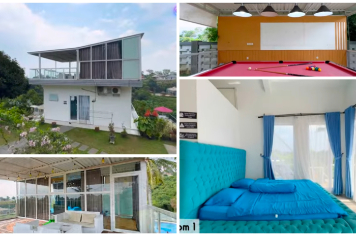 Royal Family Villa di Puncak Bogor cukup estetik dengan pemandangan yang indah.