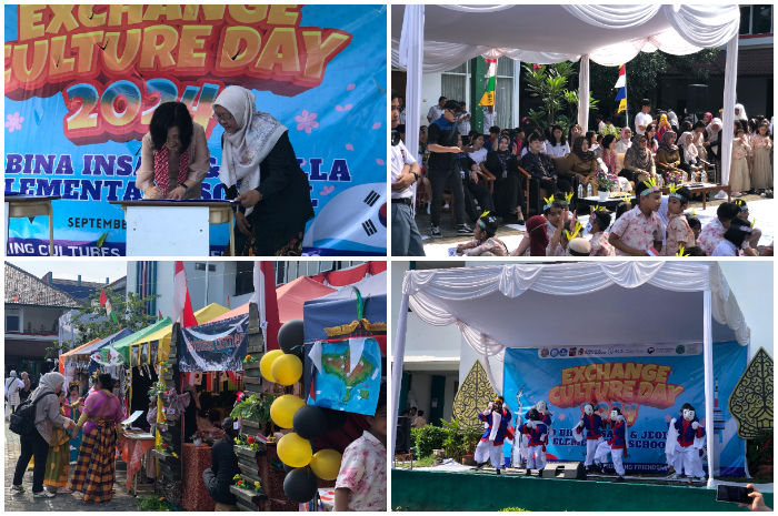 Penandatanganan MoU, antara SD Bina Insani dengan Jeolla Elementary School terkait kerja sama lanjutan tentang pertukaraan kebudayaan Indonesia-Korea.