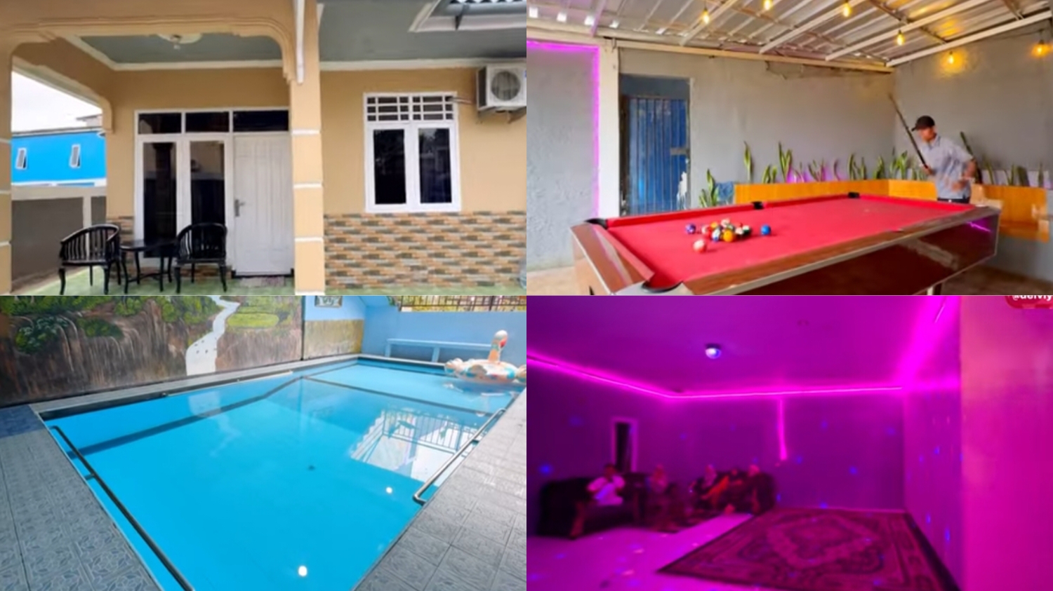 Villa Sarah yang lokasinya di Jalan Citra Batu Layang, Kecamatan Cisarua, Kabupaten Bogor, Jawa Barat.