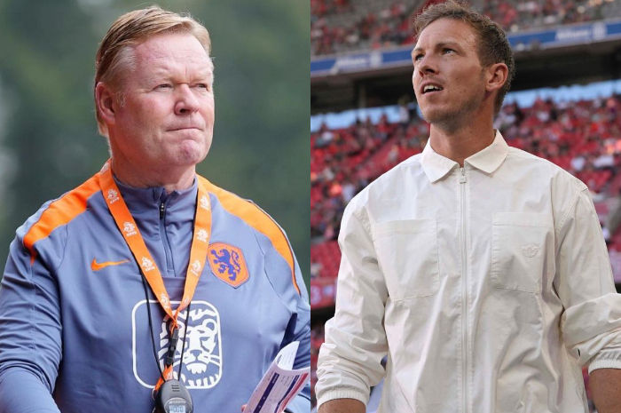 Pelatih Belanda Ronald Koeman / Pelatih Jerman Julian Nagelsmann