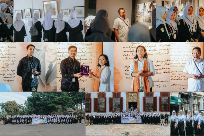 SMK Amaliah 2 saat melakukan kunjungan industri ke Pusat Studi Arsip Statis Kepresidenan.