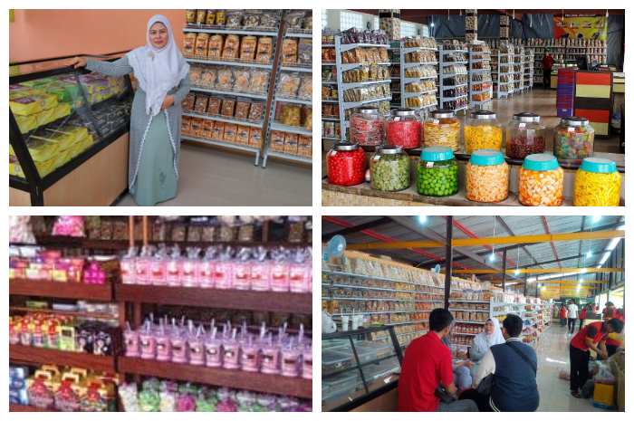 Toko Priangan Sari, yang menjual kue sebagai oleh-oleh khas Bogor.