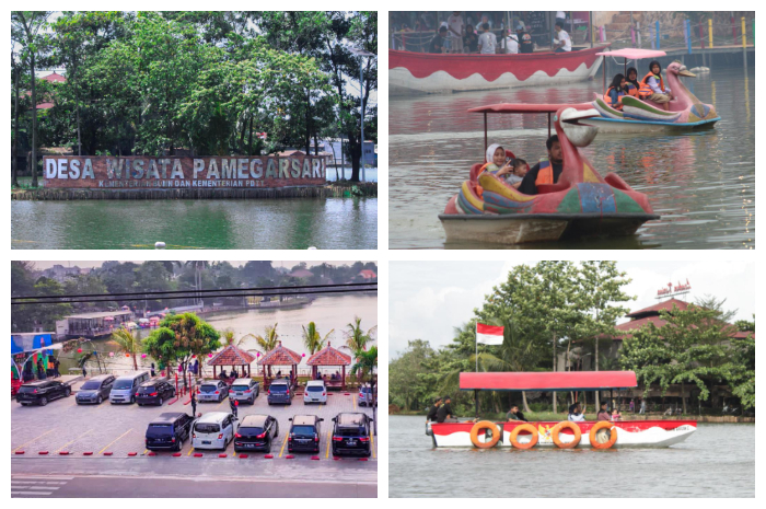 Situ Lebakwangi, yang menjadi ikon Desa Wisata Pamegarsari, Kecamatan Parung, Kabupaten Bogor.