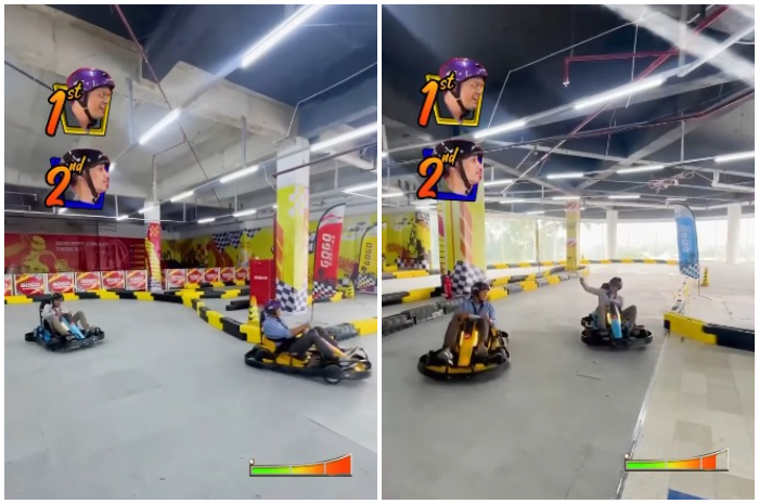 Arena gokart di Cibinong City Mall Bogor.